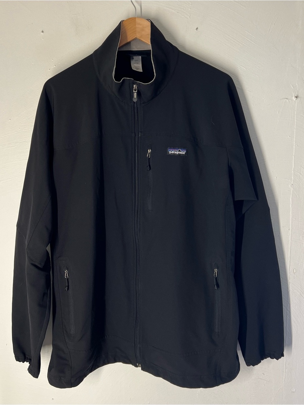 Patagonia Mens Black Full Zip Lightweight Jacket Pockets Size XXL  RN 51884
